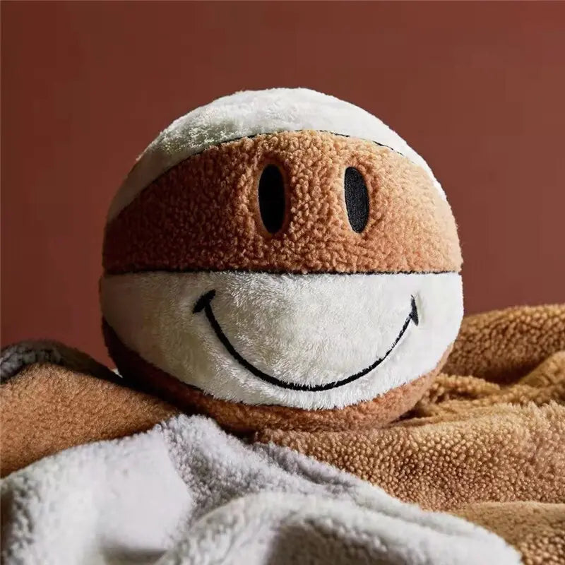 Basketball Smile Plushie Pillow