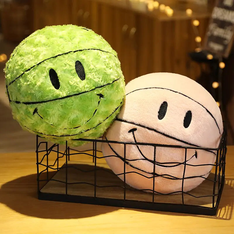 Basketball Smile Plushie Pillow