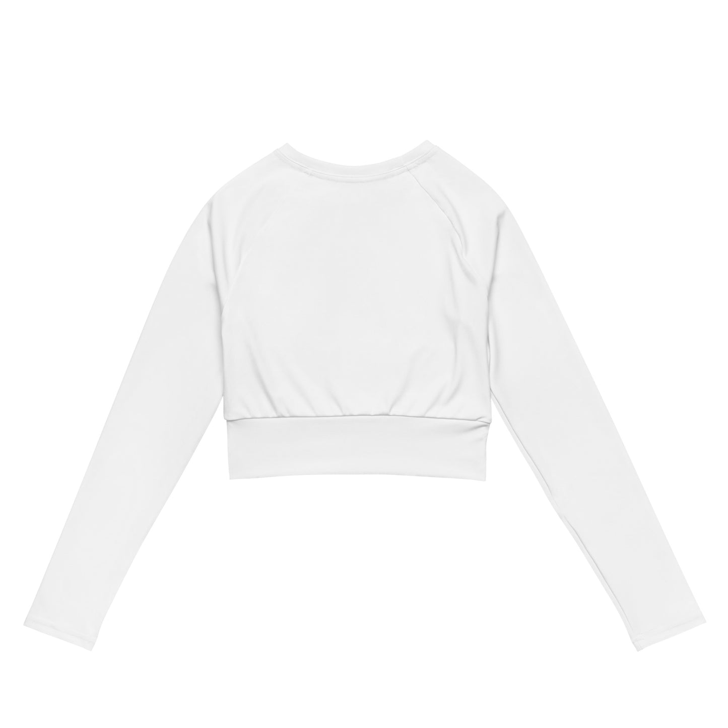 Recycled long-sleeve crop top