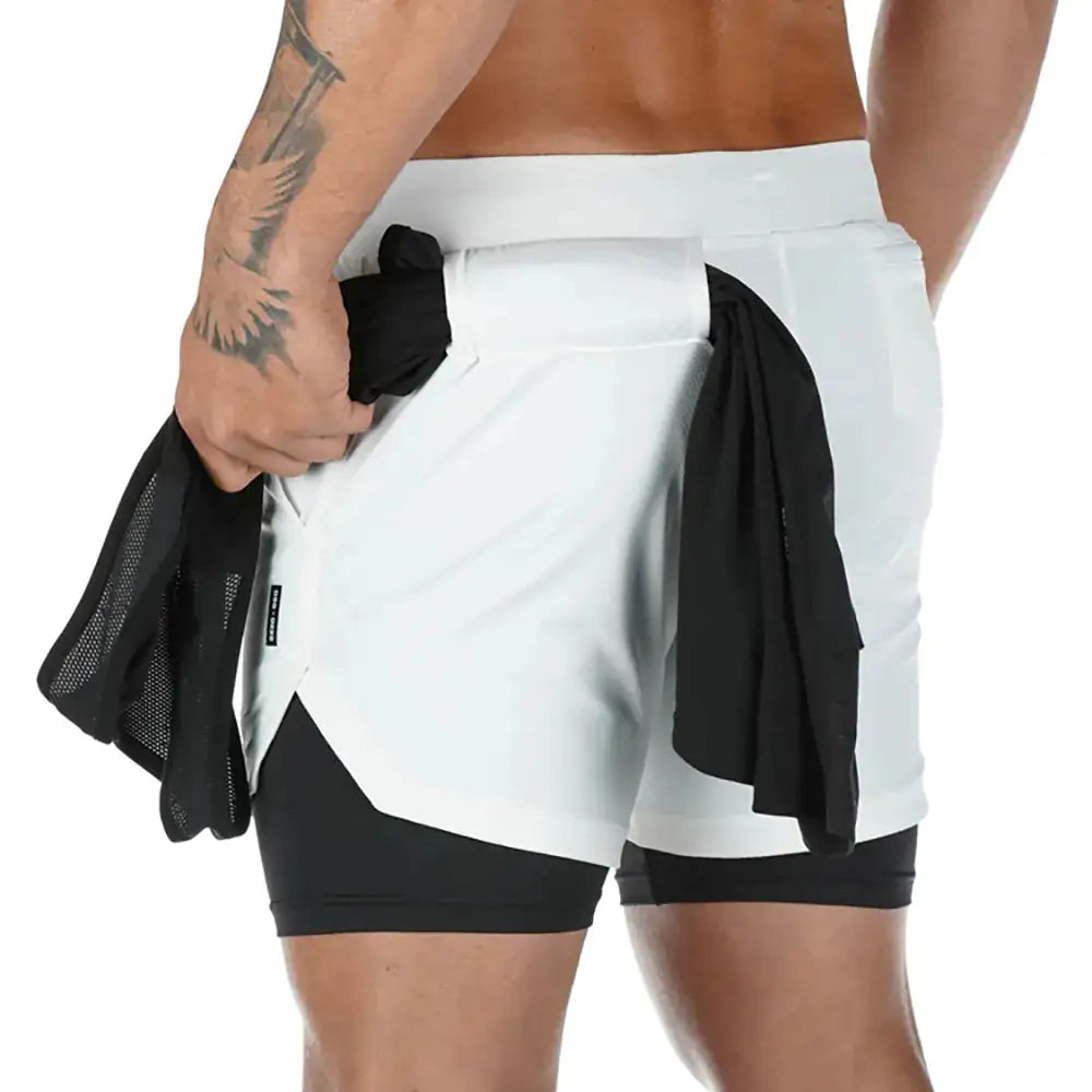 2-In-1 Compression Jogging Short Pants