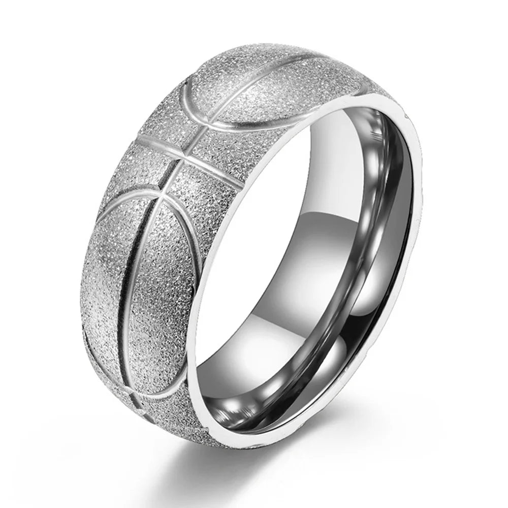 Matte Stainless Steel Basketball Ring