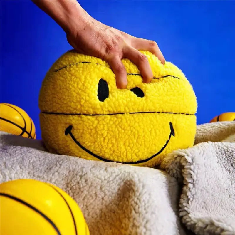 Basketball Smile Plushie Pillow