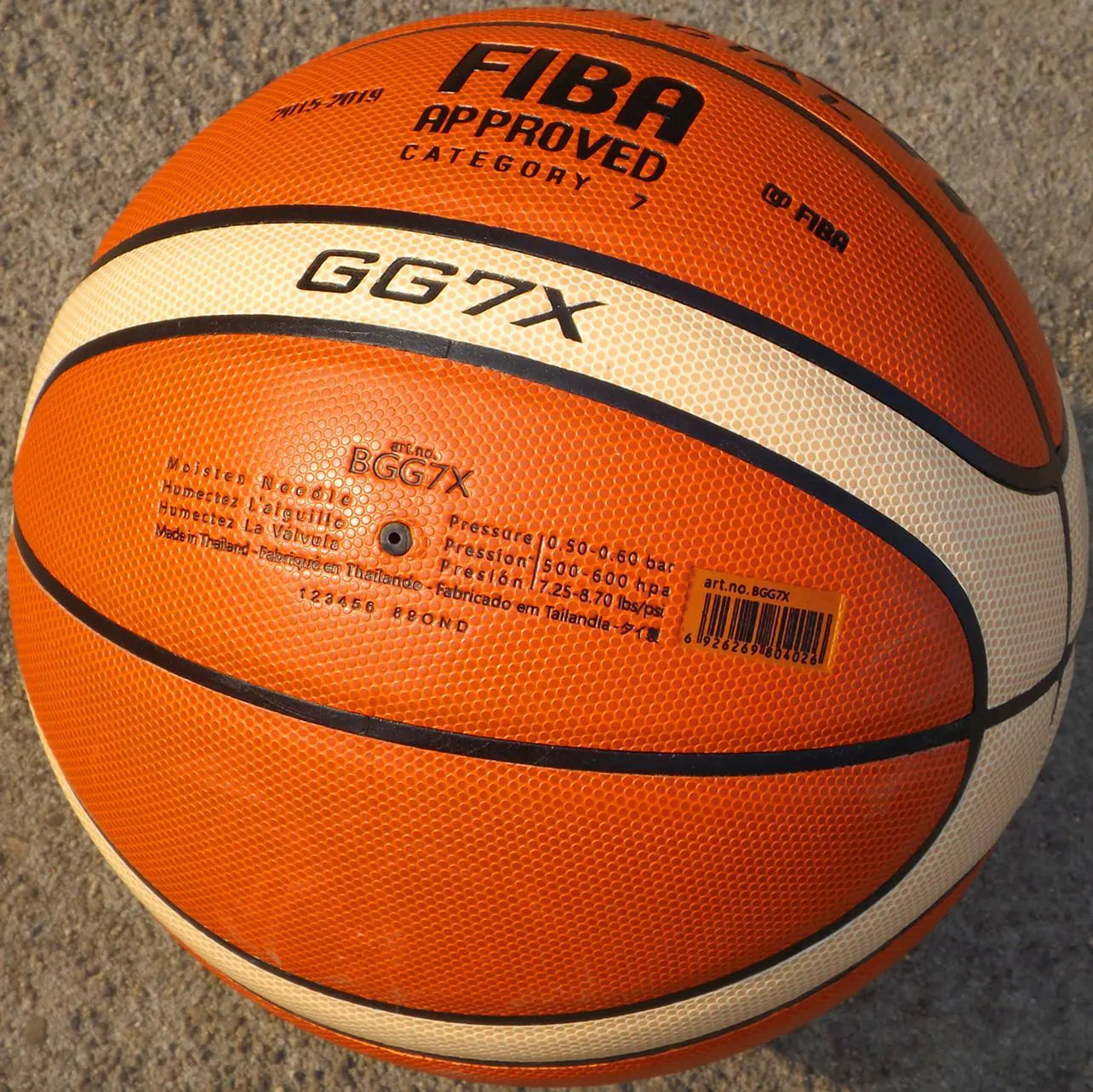 FIBA Basketball Size 7 PU Leather