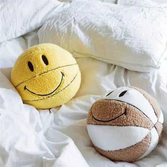 Basketball Smile Plushie Pillow